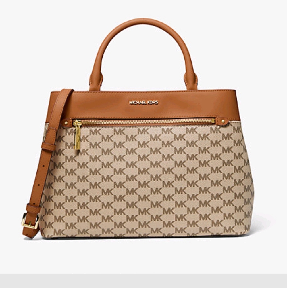 MK Hailee Large Logo Satchel & Wallet